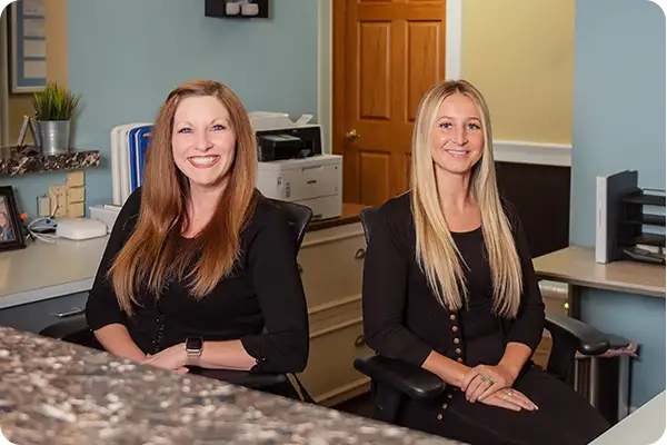 Dental office front desk team