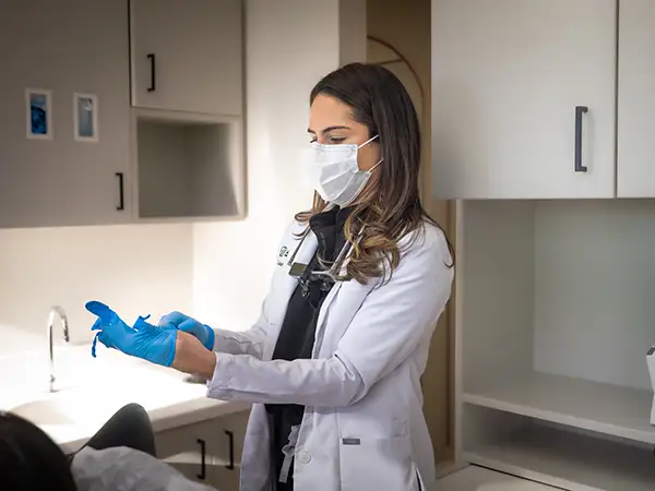 Before and after transformation of a modern interior space.