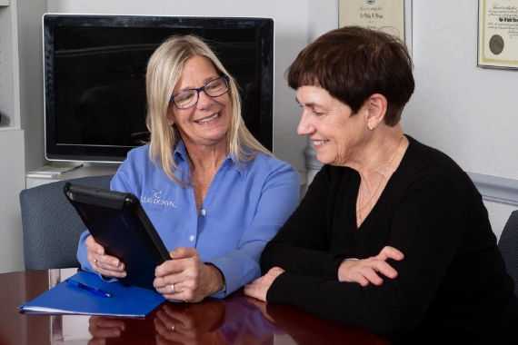 Dental insurance information and consultation services illustration.